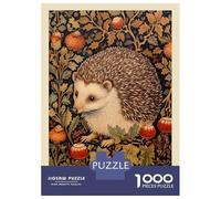 Puzzle Da 1000 Pezzi Per Adolescenti William Morris Hedgehog Forest Puzzle Per Adulti Gioco Pratico Regali Per Donne Per Compleanno, Natale 52x38cm/1000pcs