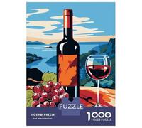 Puzzle Da 1000 Pezzi Per Adolescenti Wine And Grapes Still Life Puzzle Per Adulti Giochi Rilassanti Decorazione Perfetta Attività Divertenti A Casa 52x38cm/1000pcs