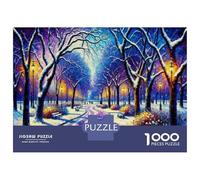 Puzzle Da 1000 Pezzi Per Adolescenti Winter Wonderland Pathway Puzzle Per Adolescenti Gioco Rompicapo Regali Per Donne Attività Divertenti A Casa 38x26cm/1000pcs