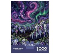 Puzzle Da 1000 Pezzi Per Adolescenti Wisteria Under The Aurora Puzzle Per Adulti Gioco Rompicapo Modello Di Assemblaggio Regali Per Amici E Familiari 52x38cm/1000pcs