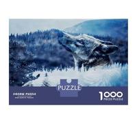Puzzle Da 1000 Pezzi Per Adolescenti Wolf And Forest Puzzle Per Adulti Giochi Rilassanti Assemblaggio Di Modelli Regalo Di Compleanno, Regali, 38x26cm/1000pcs