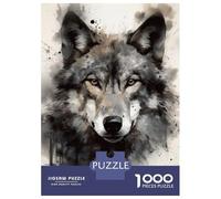 Puzzle Da 1000 Pezzi Per Adolescenti Wolf Beauty Watercolor Puzzle Per Adulti Fai Da Te Giocattoli Antistress Regali Di Natale E Compleanno 70x50cm/1000pcs