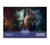 Puzzle Da 1000 Pezzi Per Adolescenti Wolf Cubs Puzzle Per Adulti Gioco Per Famiglie Decorazione Perfetta Attività Divertenti A Casa 38x26cm/1000pcs