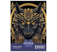Puzzle Da 1000 Pezzi Per Adolescenti Wolf in Japanese Art 1 Puzzle Per Adulti Gioco Per Famiglie Antistress Regali Di Compleanno E Unici 38x26cm/1000pcs