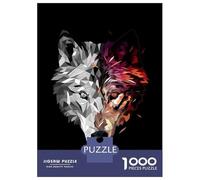 Puzzle Da 1000 Pezzi Per Adolescenti Wolf Low Poly Abstract Puzzle Giochi Rilassanti Analisi E Logica Riduzione Dello Stress Regali 70x50cm/1000pcs
