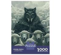 Puzzle Da 1000 Pezzi Per Adolescenti Wolf Mask Sheep Leader Puzzle Per Adulti Giochi Rilassanti Taglio Di Precisione Regali Per Amici E Familiari 70x50cm/1000pcs