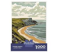 Puzzle Da 1000 Pezzi Per Adolescenti Worthing Beach Landscape Puzzle Gioco Per Famiglie Regali Per Donne Divertimento A Casa Attività, 70x50cm/1000pcs