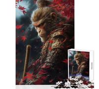 Puzzle da 1000 pezzi per adolescenti Wukong The Monkey King Giocattolo Decorazione da parete Regalo di compleanno Giochi rilassanti Migliorare l'amore tra coppie Dimensioni 38x52cm