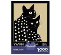 Puzzle Da 1000 Pezzi Per Adolescenti Yayoi Kusama Black Cats Retro Exhibition Poster Puzzle Per Adulti Gioco Pratico Analisi E Logica Regalo Di Compleanno, Regali, 38x26cm/1000pcs