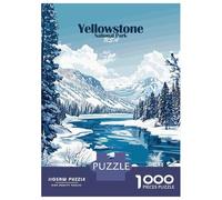 Puzzle Da 1000 Pezzi Per Adolescenti Yellowstone National Park Winter Puzzle Per Adulti Gioco Pratico Analisi E Logica Regalo Di Compleanno, Regali, 70x50cm/1000pcs