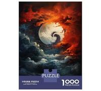 Puzzle Da 1000 Pezzi Per Adolescenti Yin Yang Fire Water Art Print Puzzle Giochi Divertenti Corsa Di Velocità Manuale Regali Unici Per Compleanno 52x38cm/1000pcs