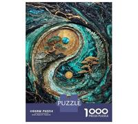 Puzzle Da 1000 Pezzi Per Adolescenti Yin Yang Harmony Kintsugi Art Puzzle Per Adulti Giocattolo Decorazione Da Parete Un'opera D'arte Per Compleanno, Natale 70x50cm/1000pcs