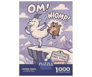 Puzzle Da 1000 Pezzi Per Adolescenti Yoga Fail Mountain Goat Edition Puzzle Per Adulti Giochi Rilassanti Ma Divertenti E Spiritosi Regali Di Natale E Compleanno 38x26cm/1000pcs