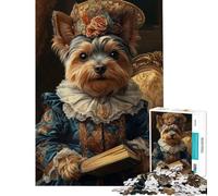 Puzzle da 1000 pezzi per adolescenti Yorkshire Terrier Duchessa Rinascimentale Puzzle per adulti Gioco divertente Migliora la memoria Aiuta ad allenare il cervello (Dimensioni 50x75cm)