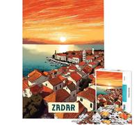 Puzzle da 1000 pezzi per adolescenti Zadar giochi divertenti giocattoli che creano dipendenza per coltivare la pazienza regali per donne e uomini divertenti e umoristici (dimensioni 38x26cm)