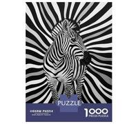 Puzzle Da 1000 Pezzi Per Adolescenti Zebra in Black And White Puzzle Giochi Divertenti Regalo Decorativo Perfetto Per Amici E Familiari 38x26cm/1000pcs