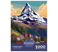 Puzzle Da 1000 Pezzi Per Adolescenti Zermatt Mountain Village Puzzle Giochi Rilassanti Analisi E Logica Riduzione Dello Stress Regali 70x50cm/1000pcs