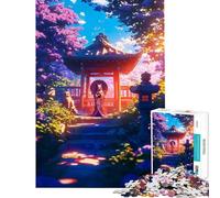 Puzzle da 1000 pezzi per adolescentiIl percorso verso la Kitsune ideale per compleanni e Natale Gioco difficile per famiglie dai 14 anni in su (38x52cm)