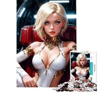 Puzzle da 1000 pezzi per adolescentiStacey Starlight al posto di pilotaggio Aiuta ad allenare la mente Regalo di compleanno Giocattolo decorativo da parete Adatto a persone dai 14 anni in su (50x75cm)