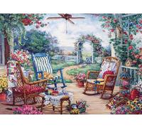 Puzzle da 1000 pezzi per adulti, 1000 pezzi, paesaggio per adulti, puzzle da 1000 pezzi, paesaggio da 1000 pezzi, fiori, prato, giardino fiorito, per giovani e amanti dei puzzle