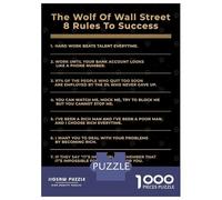 Puzzle Da 1000 Pezzi Per Adulti 6 Rules To Success Puzzle Per Adolescenti Giochi Rilassanti Migliora La Memoria Regali Unici Per Compleanno E Natale 70x50cm/1000pcs