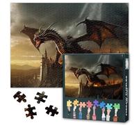 Puzzle da 1000 pezzi per adulti, 70 x 50 cm, fantasia animali, arte difficile e sfida, gioco di puzzle per soggiorno, decorazione da parete