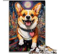 Puzzle da 1000 pezzi per adulti a forma di cane, in legno, ideale come regalo per la famiglia, 50x75cm, ideale per arredare la casa, allenare la mente e come regalo per le feste