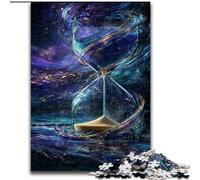 Puzzle da 1000 pezzi per adulti a forma di clessidra cosmica, perfetto per adolescenti, per rafforzare i legami familiari, come rompicapo e come regalo fai da te per la casa dimensioni 26x38cm