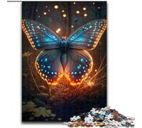 Puzzle da 1000 pezzi per adulti a forma di farfalla magica, in legno, idea regalo per le feste, opera d'arte umoristica, opera d'arte dettagliata 50x75cm per compleanno, festa, Natale, Halloween