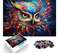 Puzzle da 1000 pezzi per adulti a forma di gufo come regalo Aiuta il cervello ad allenare i giocattoli che creano dipendenza e promuovere la pazienza, 26 x 38 cm