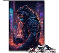 Puzzle da 1000 pezzi per adulti, a forma di scimmia e umano, in legno, per adulti, dimensioni 50x75cm, rompicapo ad alta difficoltà per adolescenti.