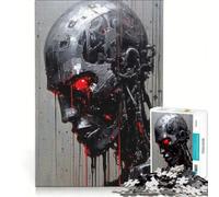 Puzzle da 1000 pezzi per adulti a forma di testa cibernetica, gioco educativo, migliora la memoria, compleanno e Natale 38x26cm