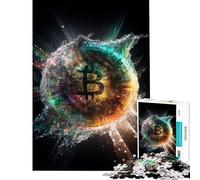 Puzzle da 1000 pezzi per adulti a tema Bitcoin Universe molto difficile e stimolante ideale per attività in famiglia e giochi pratici per ragazzi dai 14 anni in su (38x26cm)