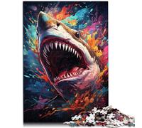 Puzzle da 1000 pezzi per adulti a tema della mitologia degli squali, gioco impegnativo 26 x 38 cm, regali per amici e familiari a partire dai 14 anni in su