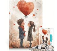 Puzzle da 1000 pezzi per adulti a tema "Innamorarsi a San Valentino", gioco pratico, migliora la memoria, ideale come regalo per tutta la famiglia 38x52cm