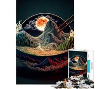 Puzzle da 1000 pezzi per adulti a tema ramen e cibo giapponese Una sfida da completare ideale per passare il tempo durante le vacanze o per un gioco pratico per ragazzi dai 14 anni in su (38x52cm)
