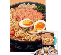 Puzzle da 1000 pezzi per adulti a tema ramen giapponese ideale come antistress regalo di compleanno o per tutta la famiglia (dimensioni 50x75cm)