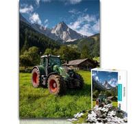 Puzzle da 1000 pezzi per adulti a tema trattore, aiuta il cervello a esercitare i giocattoli avvincenti per coltivare la pazienza, un'opera d'arte (38x26cm)