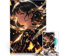 Puzzle da 1000 pezzi per adulti Abbraccio della farfalla dorata Per il divertimento in famiglia Regalo di compleanno, regali, arte murale 75x50cm