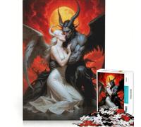 Puzzle da 1000 pezzi per adulti, Abbraccio tra angelo e demone, Gioco impossibile, Sfida difficile, Rafforza l'amore tra le coppie 38x52cm