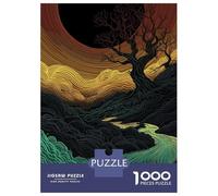 Puzzle Da 1000 Pezzi Per Adulti Abstract Landscape with River Adolescenti Puzzle Giocattoli Antistress Sfida Difficile Attività Divertenti A Casa 38x26cm/1000pcs