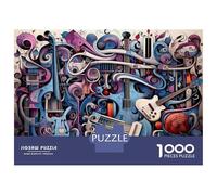 Puzzle Da 1000 Pezzi Per Adulti Abstract Musical Instruments Artwork Puzzle Per Adulti Gioco Pratico Vacanza A Casa Passatempo Riduzione Dello Stress Regali 38x26cm/1000pcs