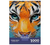 Puzzle Da 1000 Pezzi Per Adulti Abstract Tiger Portrait Puzzle Per Adulti Gioco Rompicapo Assemblaggio Di Modelli Difficile E Impegnativo 70x50cm/1000pcs