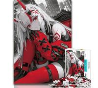 Puzzle da 1000 pezzi per adulti adolescenti anime ragazza demone 1000 pezzi per adulti antistress per trascorrere il tempo libero lista dei desideri con Babbo Natale 38x26cm