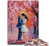 Puzzle da 1000 pezzi per adulti, adolescenti, coppia sotto l'albero, giocattoli per l'intrattenimento in famiglia, gioco educativo per compleanno, Natale per età 14+ 50x75cm