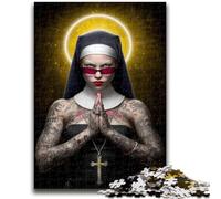 Puzzle da 1000 pezzi per adulti, adolescenti, moda, Madonna, puzzle per adulti, gioco stimolante, ideale come regalo per tutta la famiglia (75x50cm)