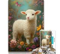 Puzzle da 1000 pezzi per adulti, adolescenti, pecorelle, giocattoli per l'intrattenimento della famiglia, ideale come regalo per tutta la famiglia, 38x26cm