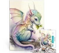 Puzzle da 1000 pezzi per adulti Adorabile piccolo drago Antistress Vacanza in patria Uccidere il tempo Giocattoli per la decorazione della casa 52x38cm