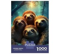 Puzzle Da 1000 Pezzi Per Adulti Adorable Sloth Friends Puzzle Per Adulti Giochi Rilassanti Difficili Opportunità Di Gioco Impegnative Come Regali Per Tutta La Famiglia 52x38cm/1000pcs
