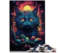 Puzzle da 1000 pezzi per adulti "Adventures of Cosmic Cat", puzzle attività familiare, 26 x 38 cm, intera famiglia